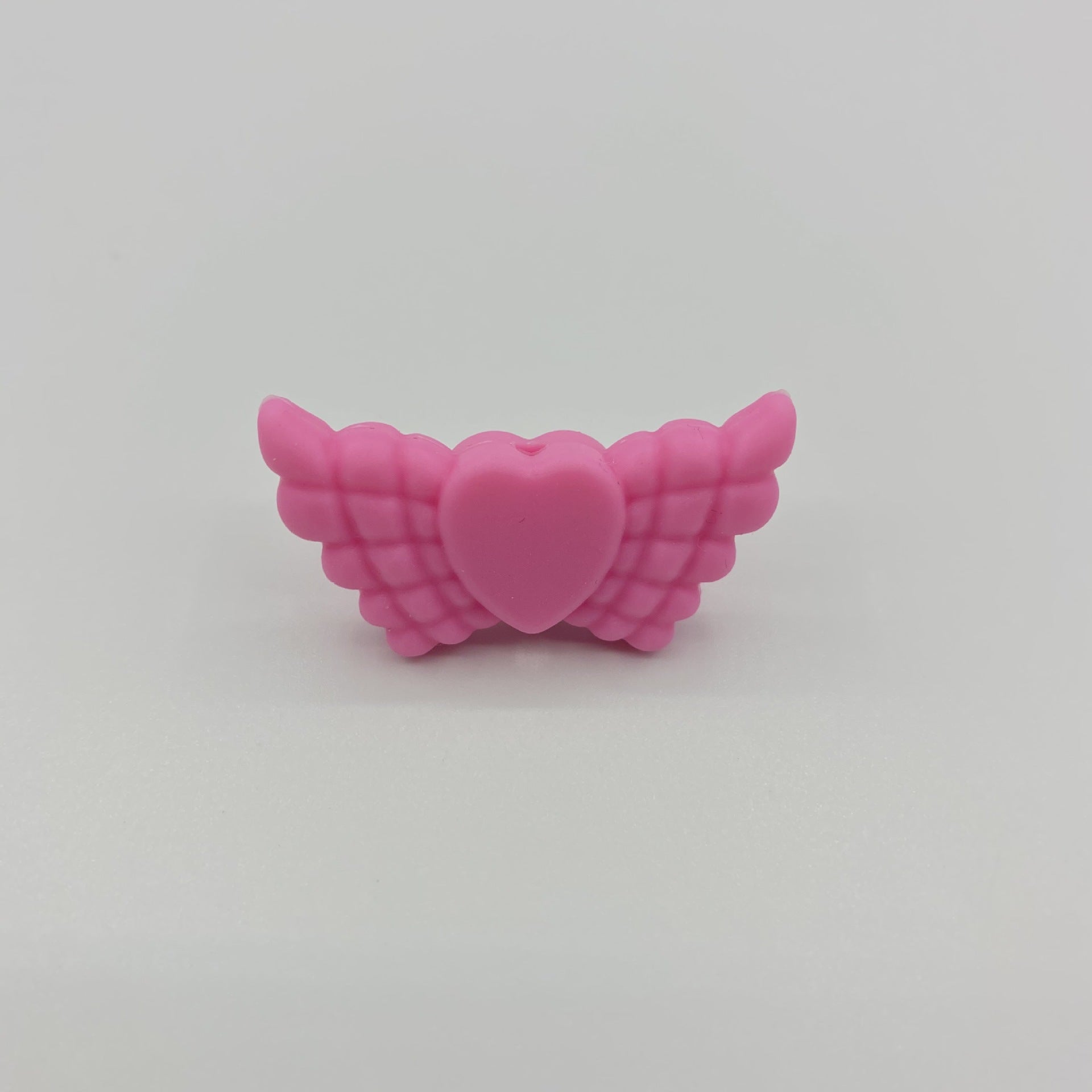 Wholesale 38*19*7.5MM Angel Feather Wings Focal beads Silicone 10pcs